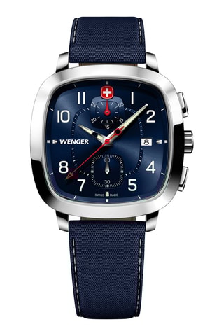 Orologio al quarzo - Cronografo -  Blu e argentato