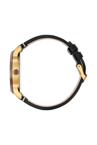 Orologio al quarzo in pelle - Nero e dorato