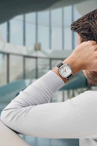 Orologio al quarzo - Cronografo -  Nero e argentato