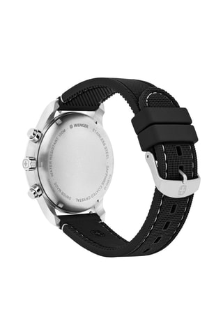 Orologio al quarzo in acciaio Attitude - Cronografo - Nero e argentato