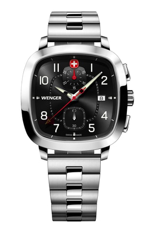 Orologio al quarzo in acciaio inossidabile - Cronografo - Argentato