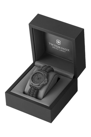 Orologio al quarzo in nylon -  Grigio e argentato