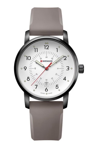 Orologio al quarzo in silicone Avenue - Grigio e nero