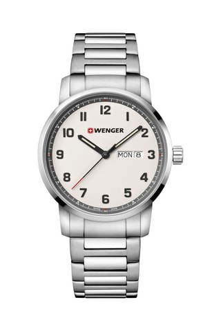 Orologio al quarzo in acciaio Attitude Argentato e crema