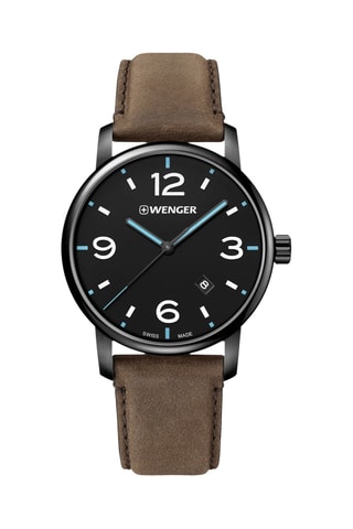 Orologio al quarzo in pelle Urban Metropolitan - Marrone e nero