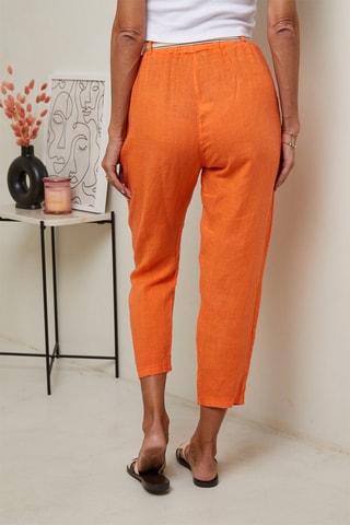 Pantaloni 7/8 a vita alta - Arancione