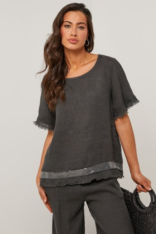 Tunica in lino - Grigio