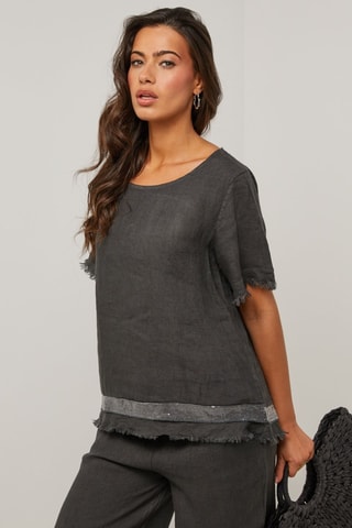 Tunica in lino - Grigio