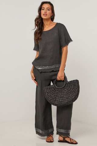 Tunica in lino - Grigio