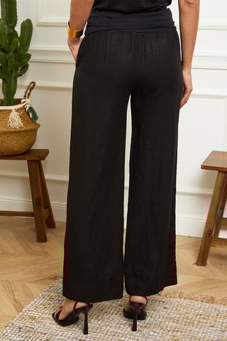 Pantaloni wide legs - Nero