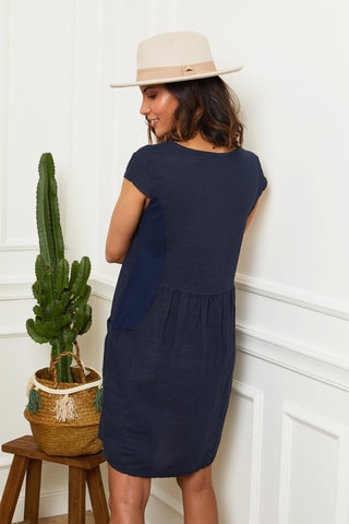 Abito corto taglio dritto - Blu