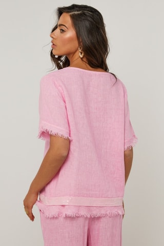 Tunica in lino - Rosa