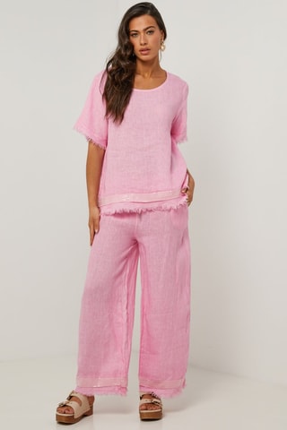 Tunica in lino - Rosa