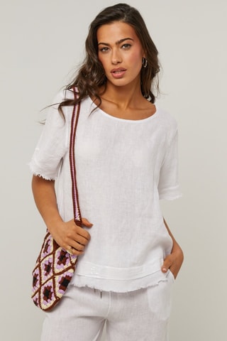 Tunica in lino - Bianco