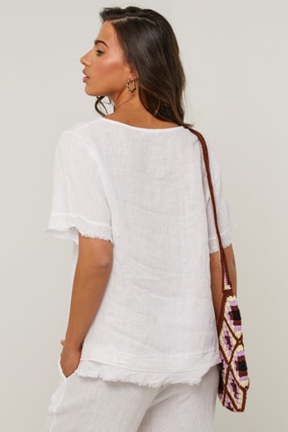 Tunica in lino - Bianco