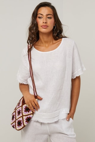 Tunica in lino - Bianco