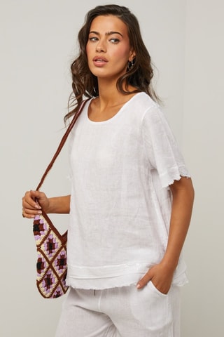 Tunica in lino - Bianco