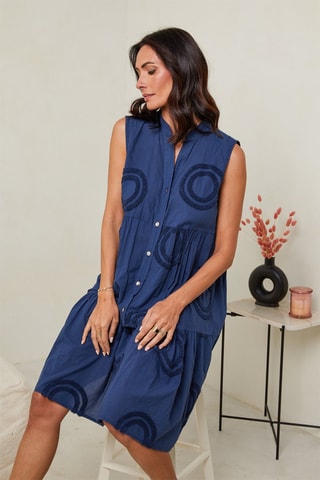 Abito a campana - Blu