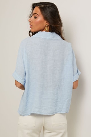 Tunica in lino - Blu