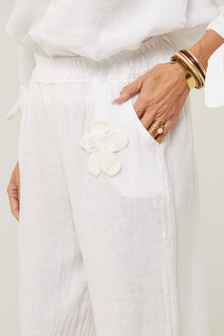 Pantaloni in lino - Bianco
