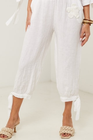 Pantaloni in lino - Bianco