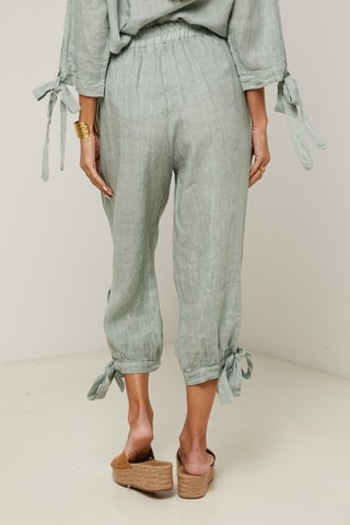 Pantaloni in lino - Verde
