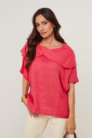 Blusa in lino - Viola