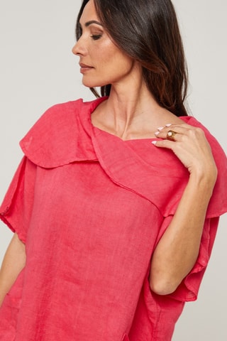 Blusa in lino - Viola