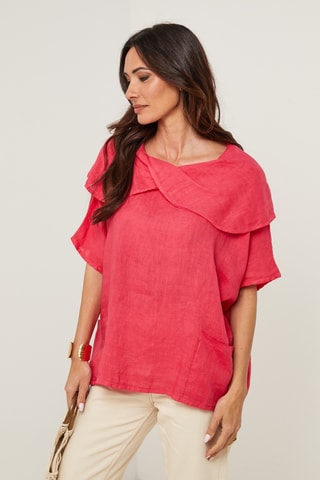 Blusa in lino - Viola