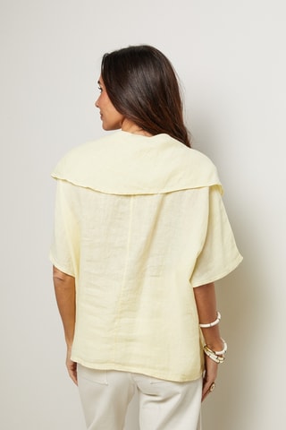 Blusa in lino - Giallo