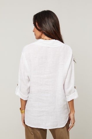 Camicia in lino - Bianco