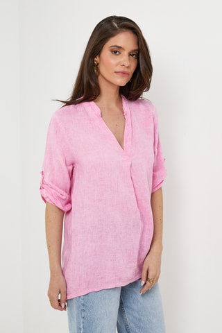 Blusa in lino - Viola