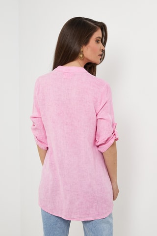 Blusa in lino - Viola