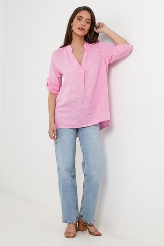 Blusa in lino - Viola