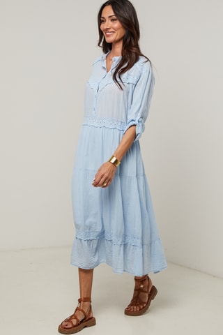 Abito a camicia - Blu