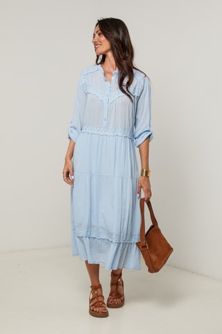 Abito a camicia - Blu