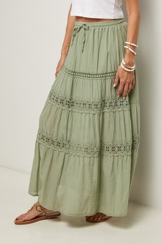 Gonna lunga a vita alta - Verde