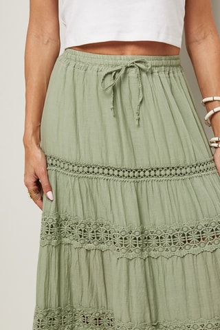 Gonna lunga a vita alta - Verde