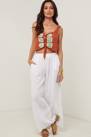 Pantaloni in lino - Bianco