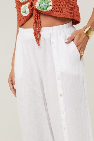 Pantaloni in lino - Bianco