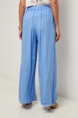 Pantaloni in lino - Blu