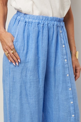 Pantaloni in lino - Blu