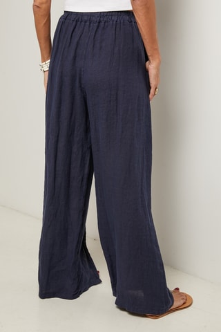 Pantaloni in lino - Blu