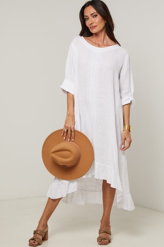 Abito in lino - Bianco