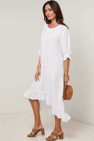 Abito in lino - Bianco