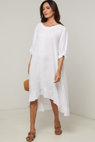 Abito in lino - Bianco