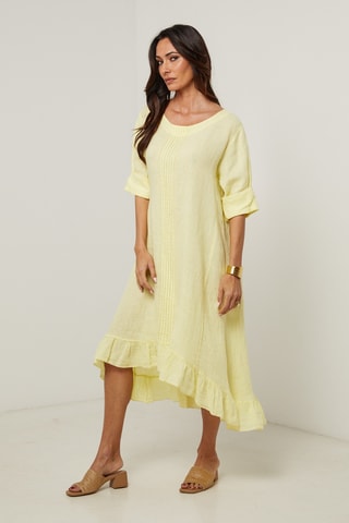 Abito in lino - Giallo