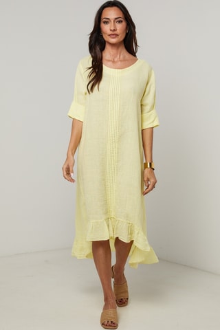 Abito in lino - Giallo