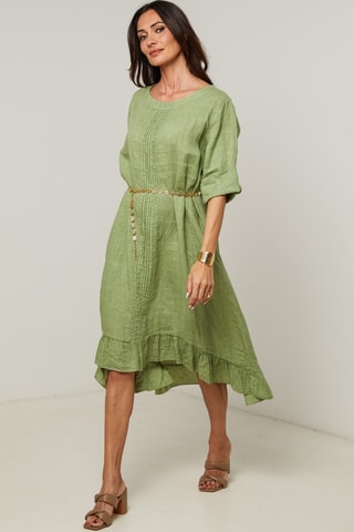 Abito in lino - Verde