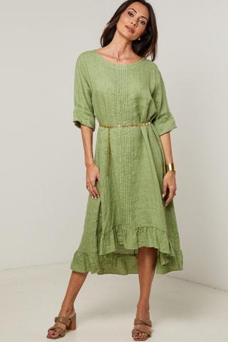 Abito in lino - Verde